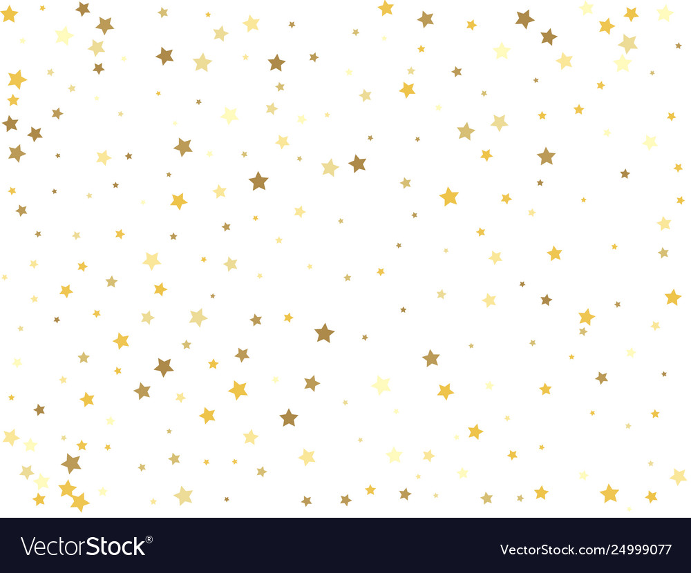 Gold stars on a white background