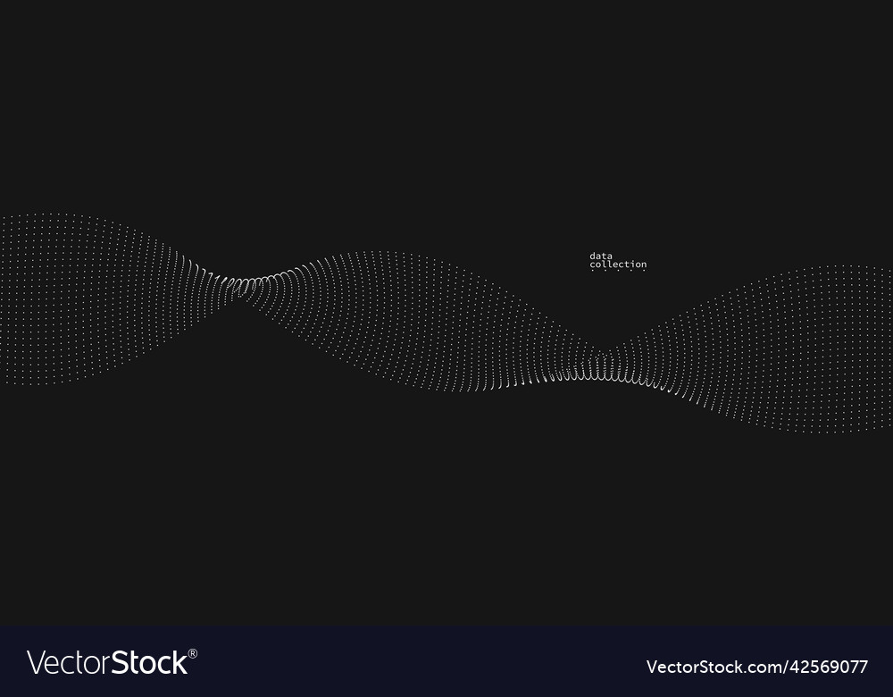 Grey dots in motion abstract background over