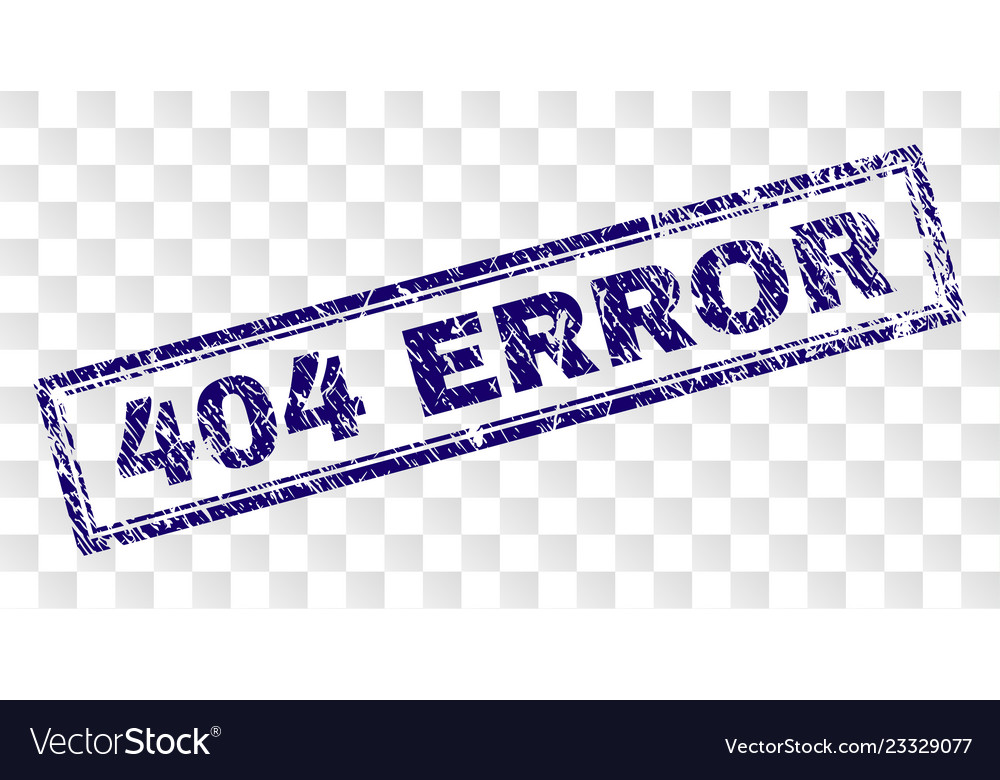 Grunge 404 error rectangle stamp