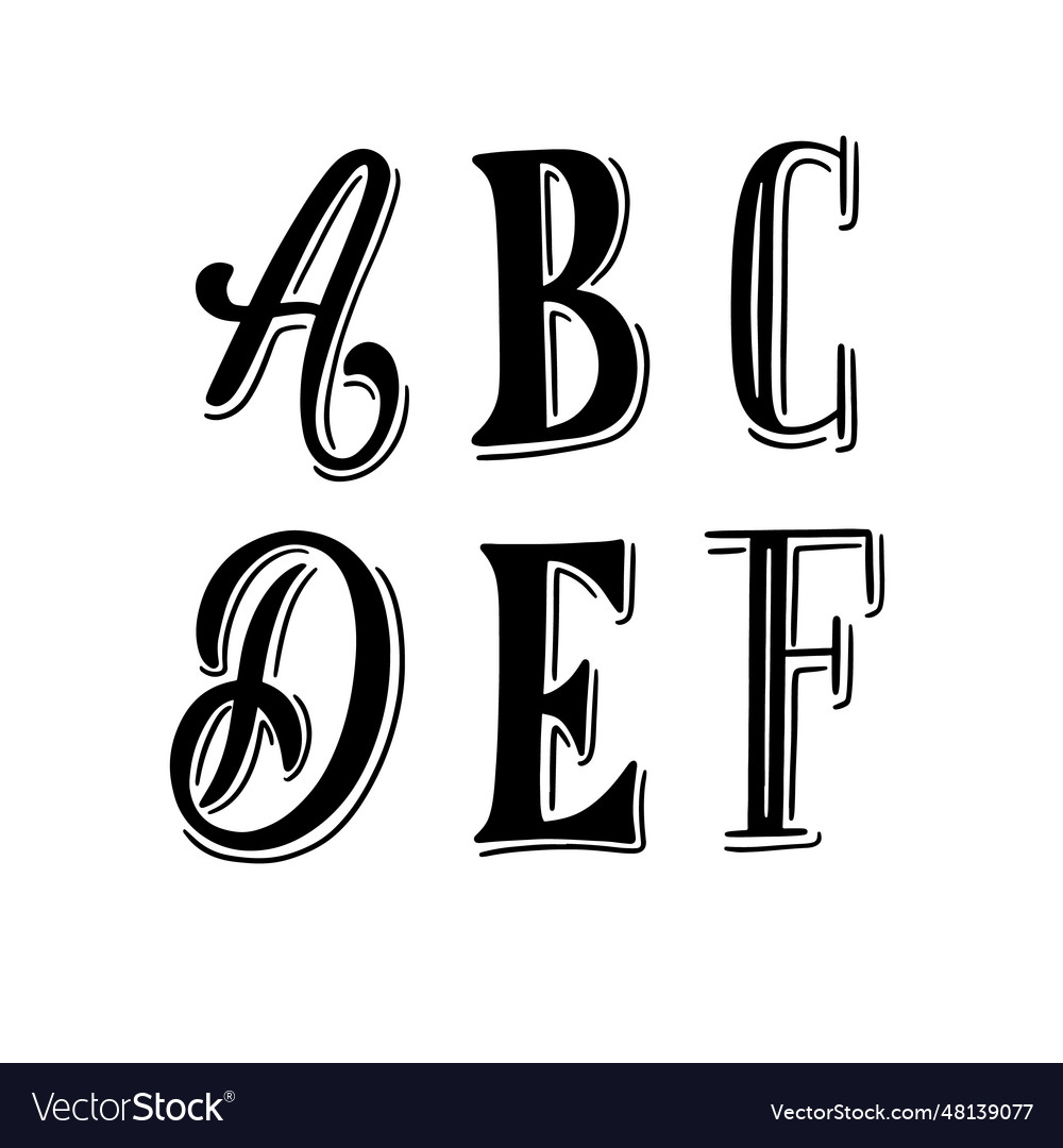 Lettering spanish alphabet stickers collection