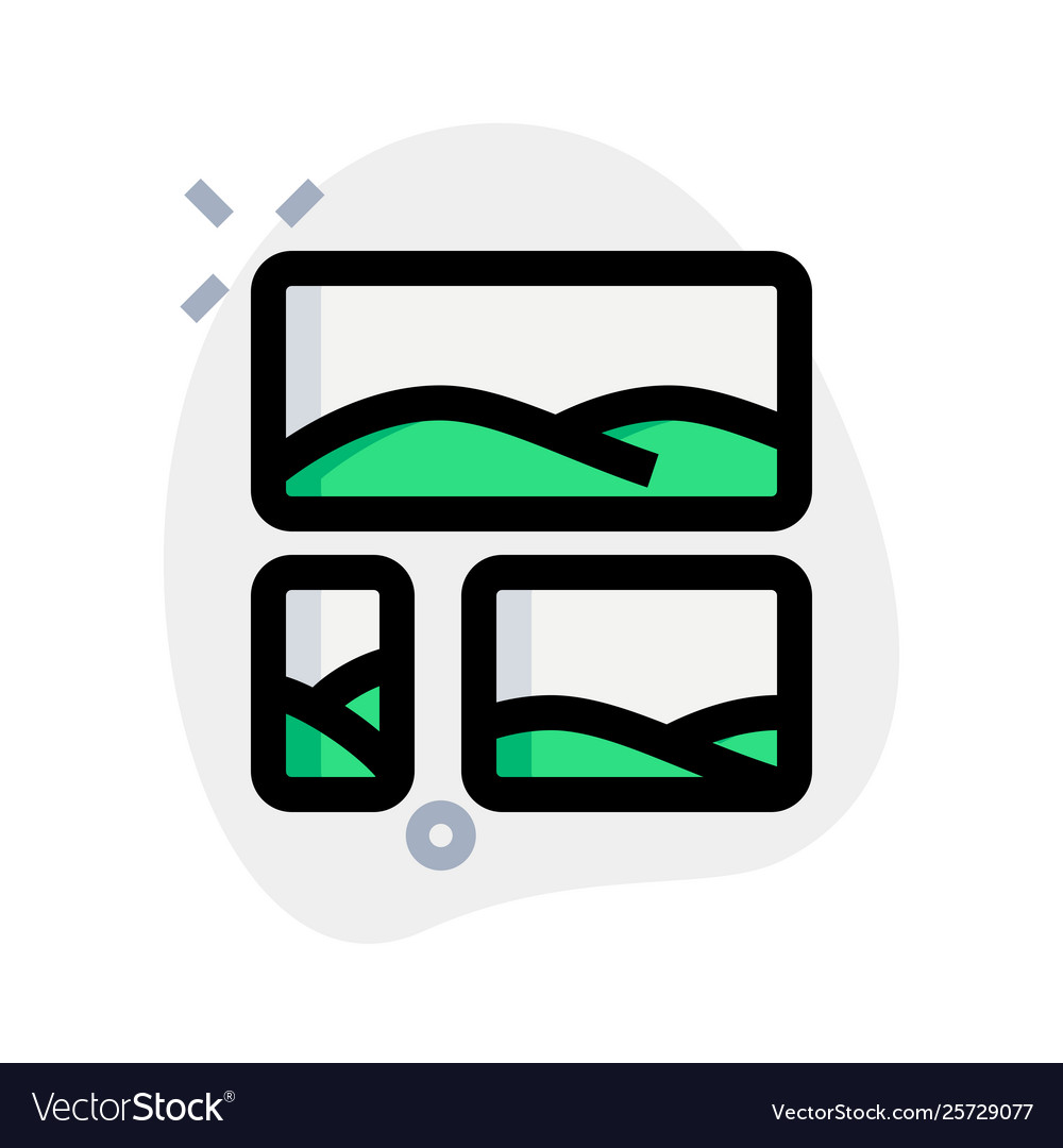 Picture collage with multiple sections on frame