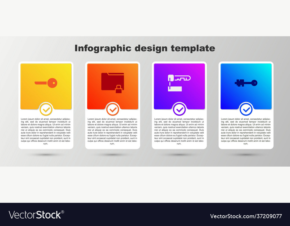 Set key folder and lock marked old Vector Image Set key folder and lock marked old