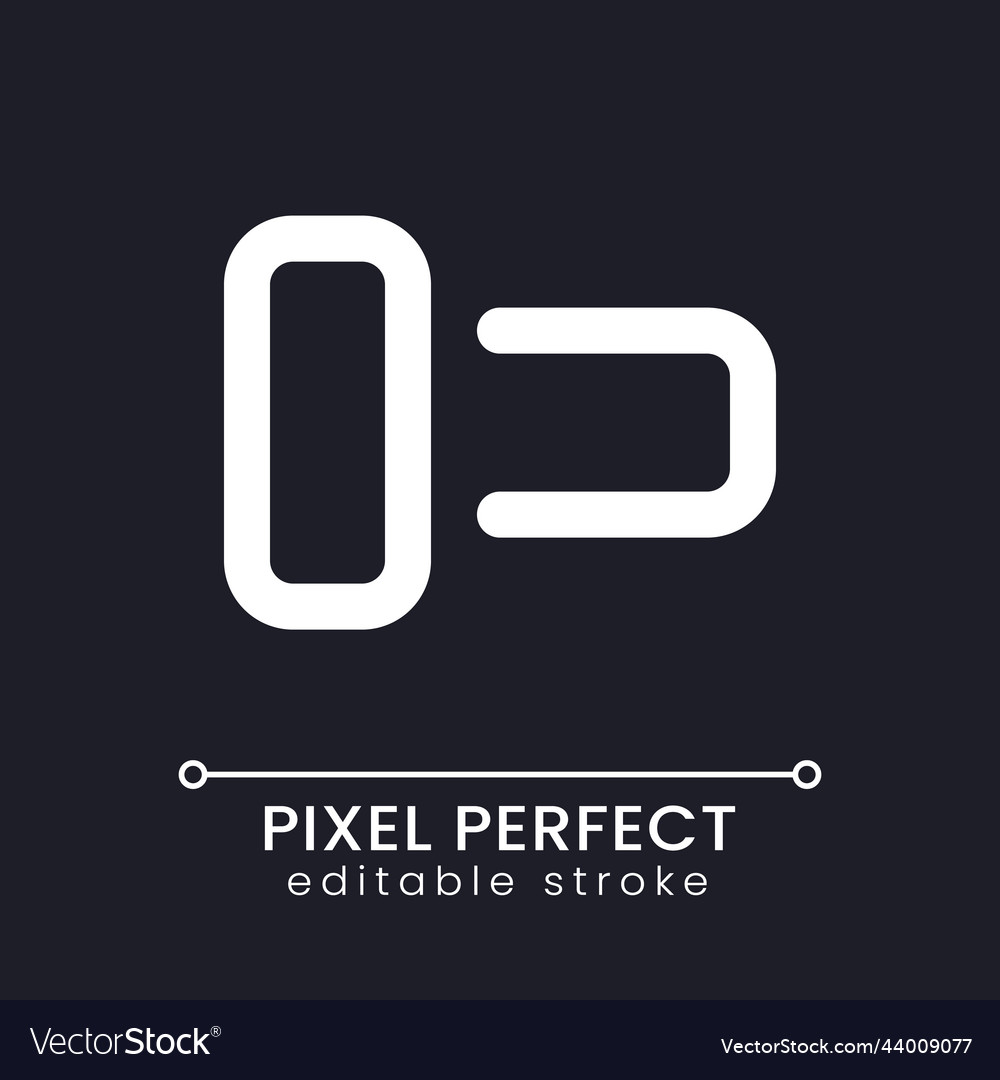 Switch off pixel perfect white linear ui icon