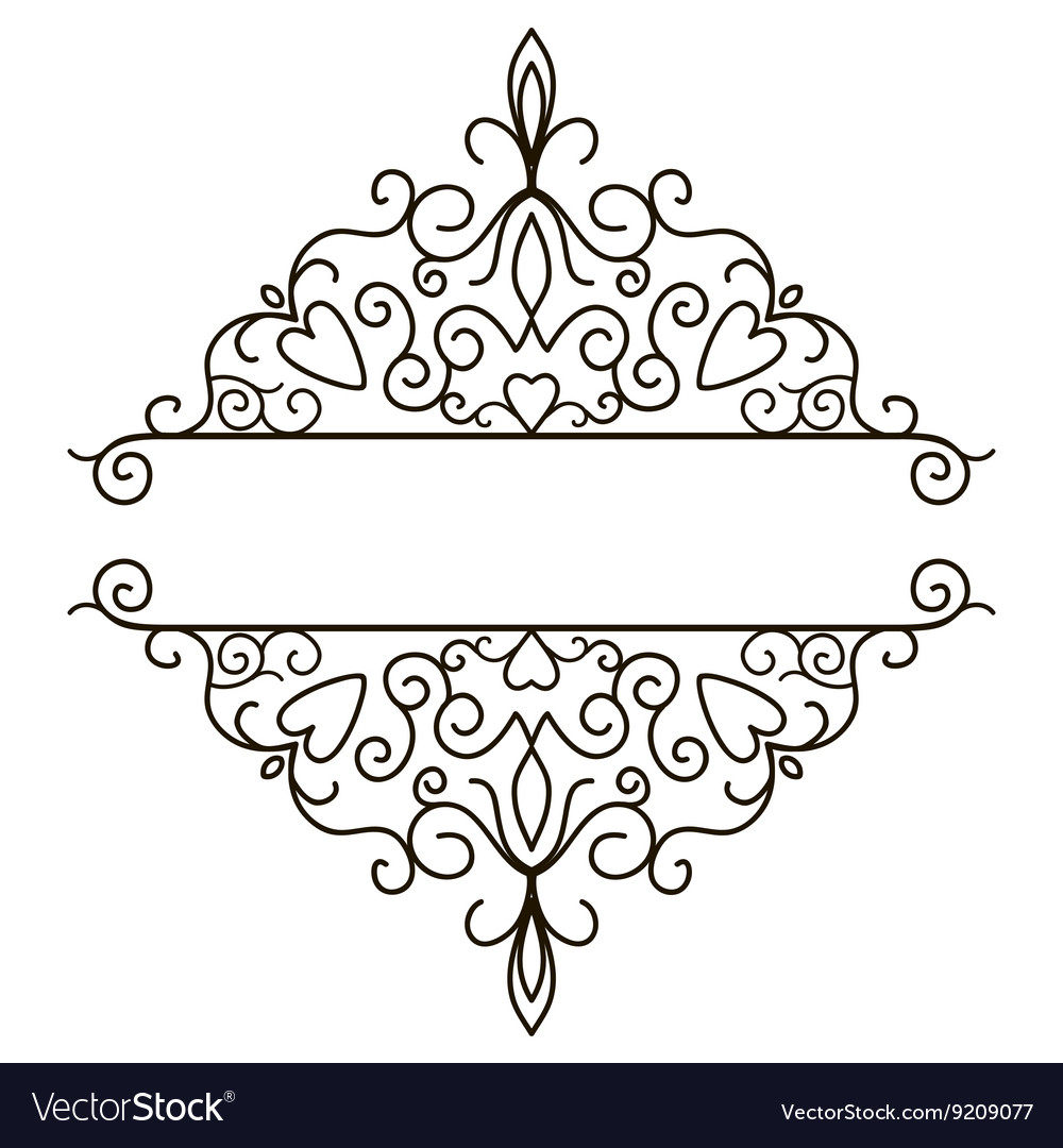 Vintage Design Elements For Page Border Royalty Free Vector