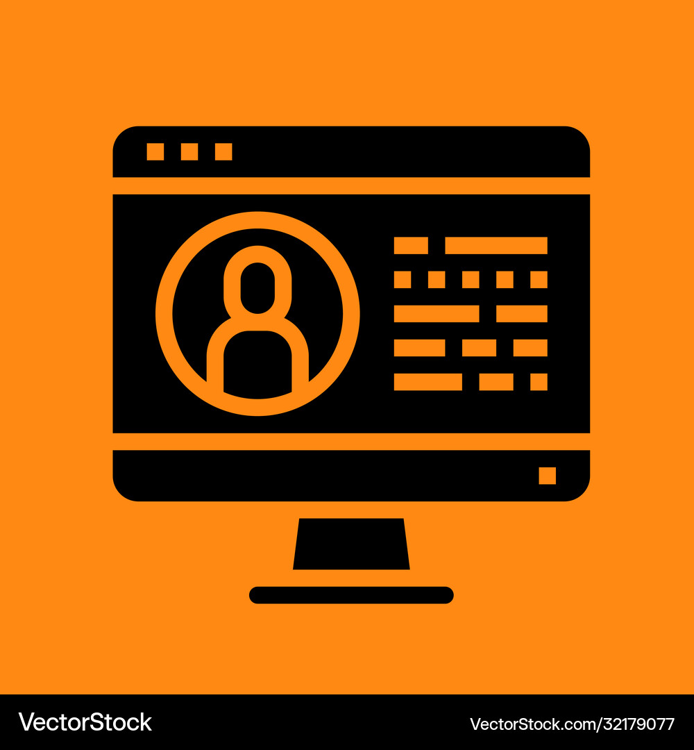 Website and windows interface icon Royalty Free Vector Image