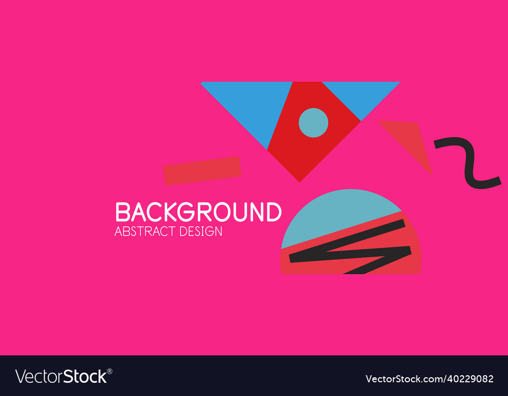 Abstract background blocks lines triangles vector image Abstract background blocks lines triangles
