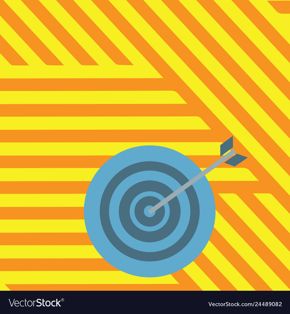 Colorful dart board in circle concentric style Vector Image Colorful dart board in circle concentric style