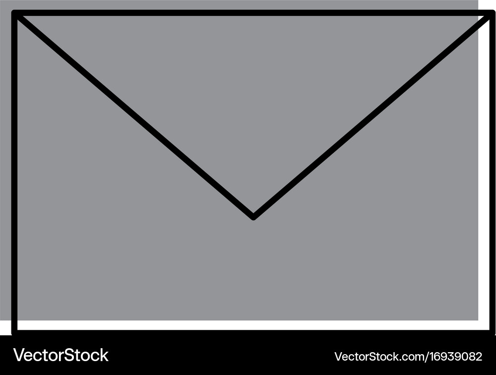 Envelope mail isolated icon Royalty Free Vector Image