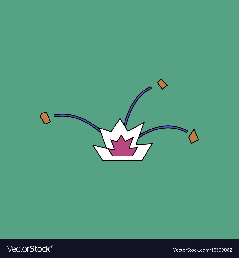 Flat icon design collection explosion and shards