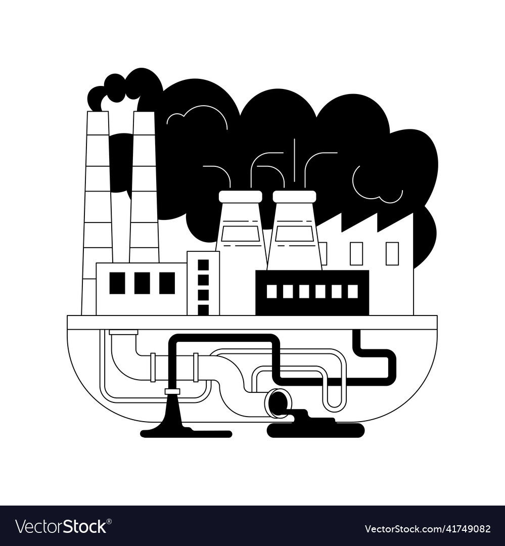 Industrieverschmutzung abstraktes Konzept