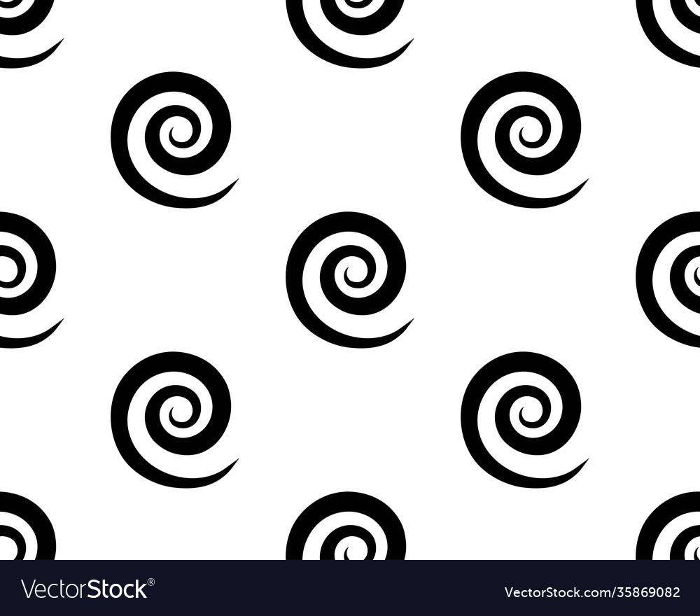 Round swirl pattern seamless background vector image Round swirl pattern seamless background
