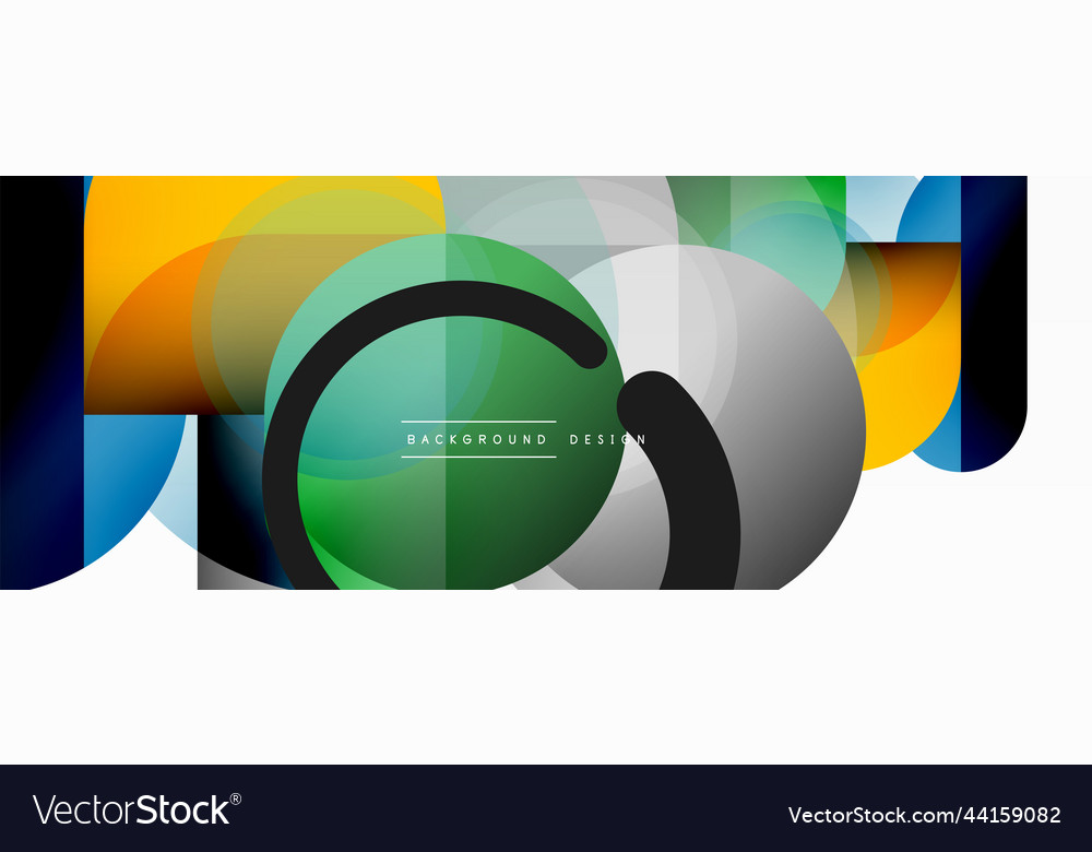 Round triangle shapes lines and circles geometric Vector Image