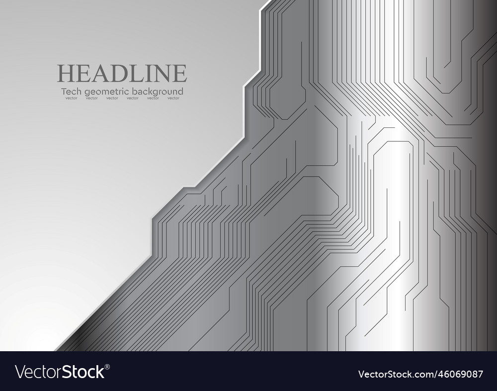 Abstract metallic background with circuit board