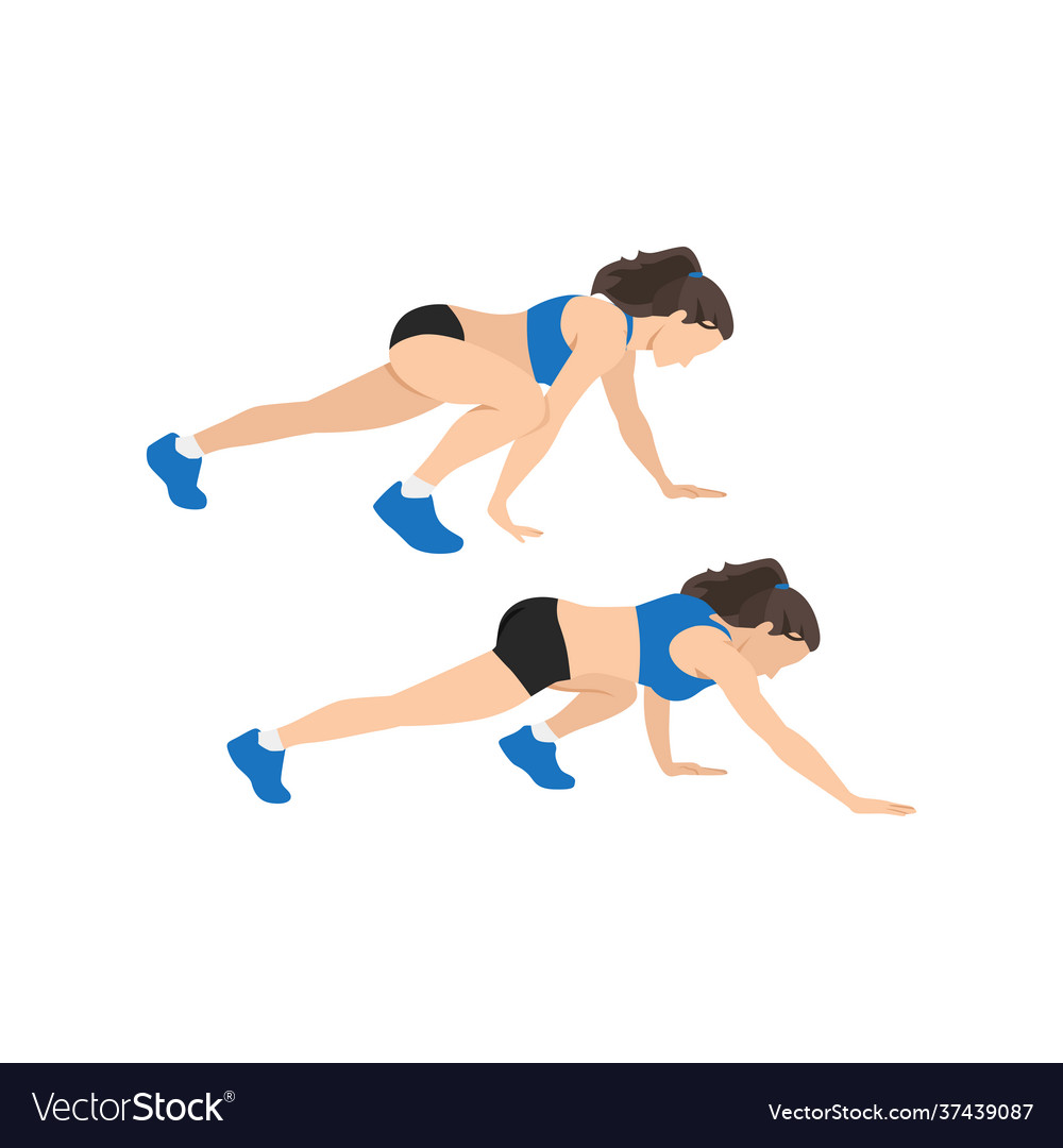 Bear crawl exercise introduction step with healthy