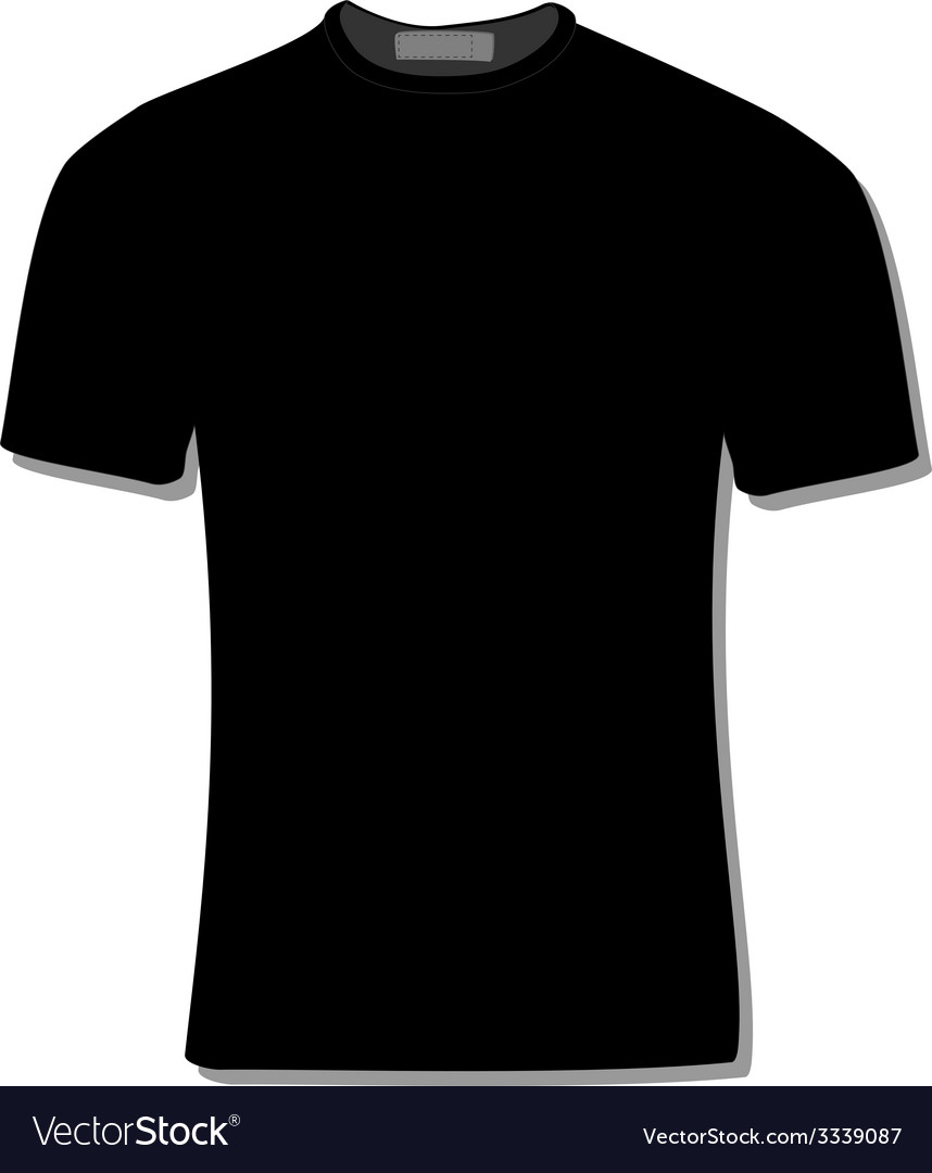 Download Black t-shirt Royalty Free Vector Image - VectorStock