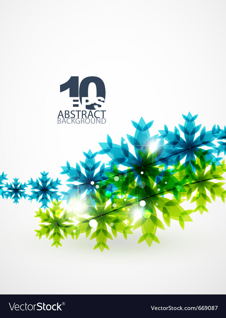Blue Snowflake Winter Abstract Background