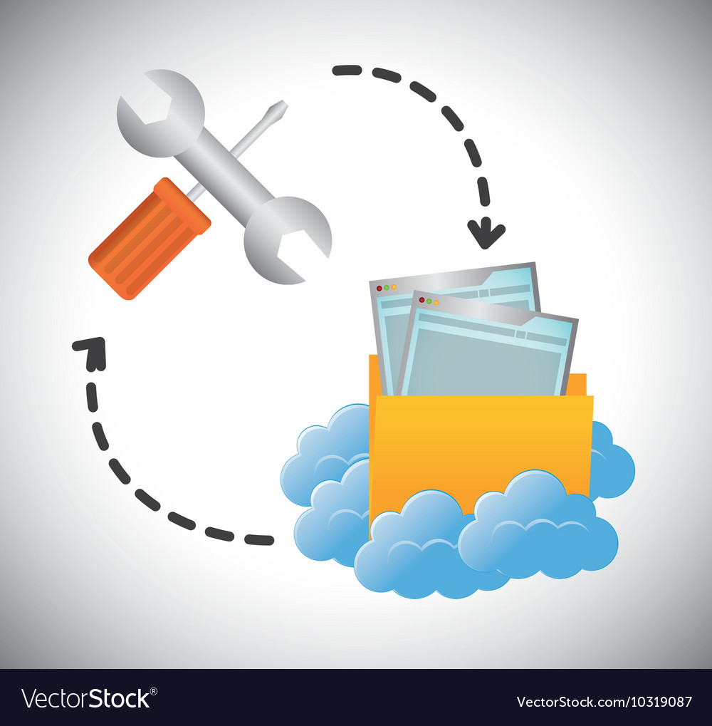 Cloud Computing Datei Web Hosting Design