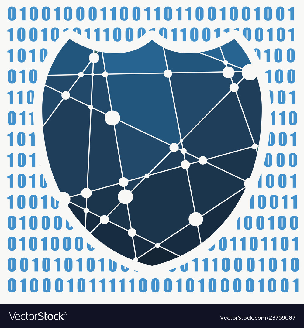 Cyber security concept Royalty Free Vector Image