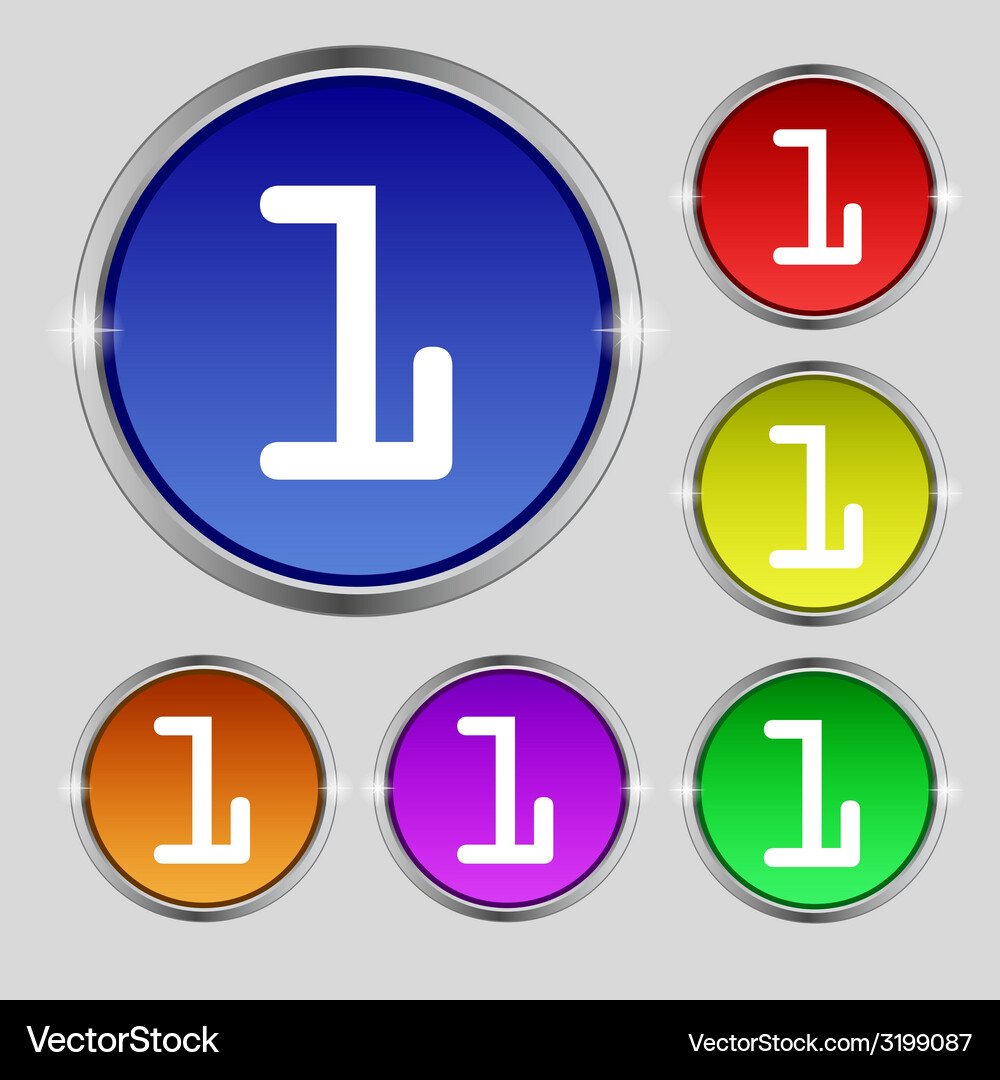 First place award sign winner symbol step one set Vector Image