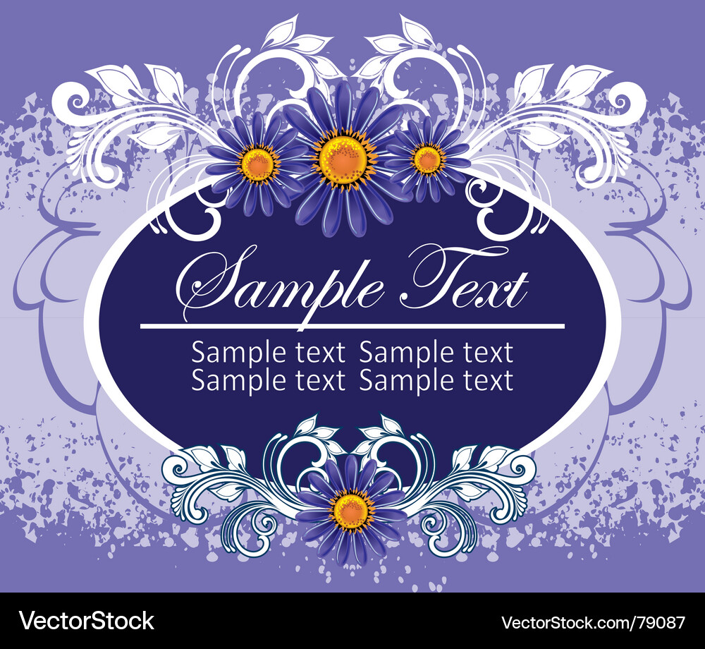 Floral border Royalty Free Vector Image - VectorStock