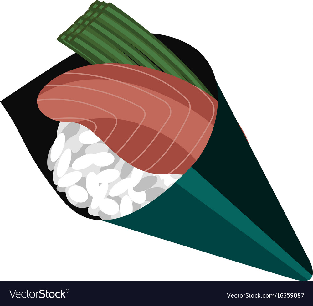 Isolated sushi food