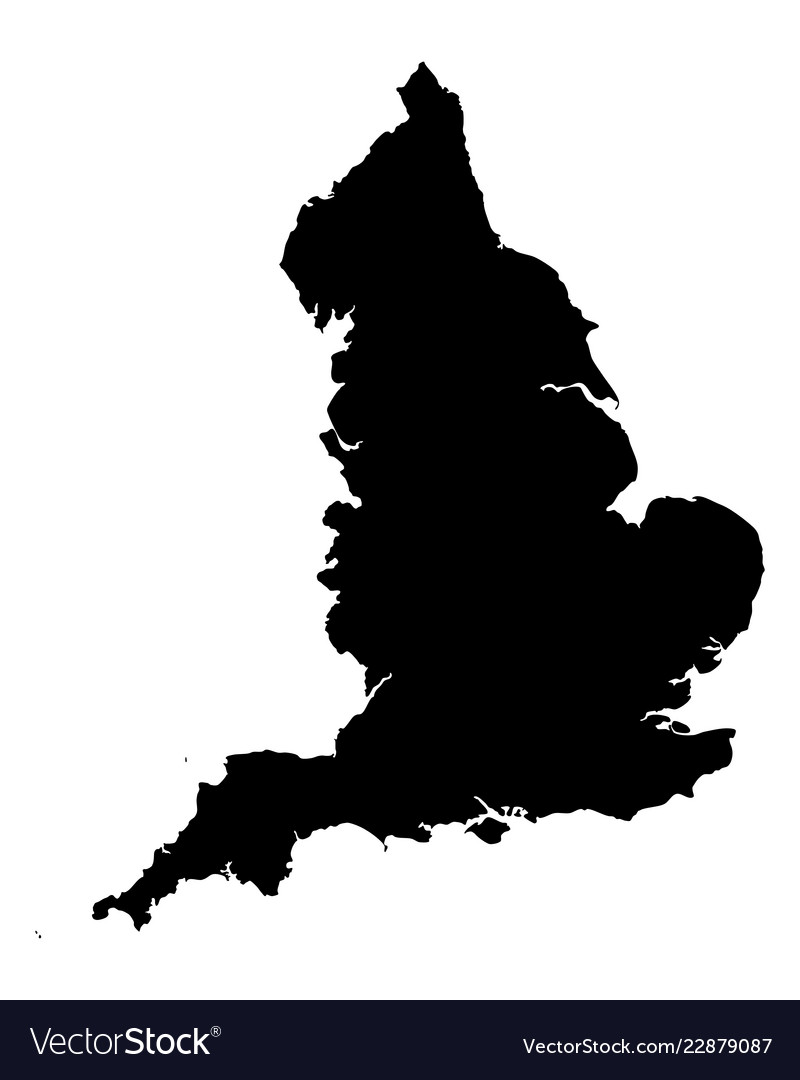 Map of england Royalty Free Vector Image - VectorStock