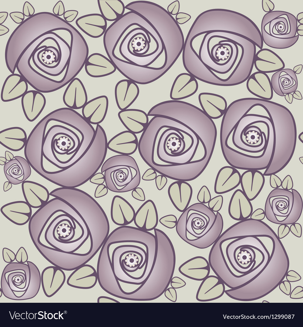 Rose floral pattern Royalty Free Vector Image - VectorStock