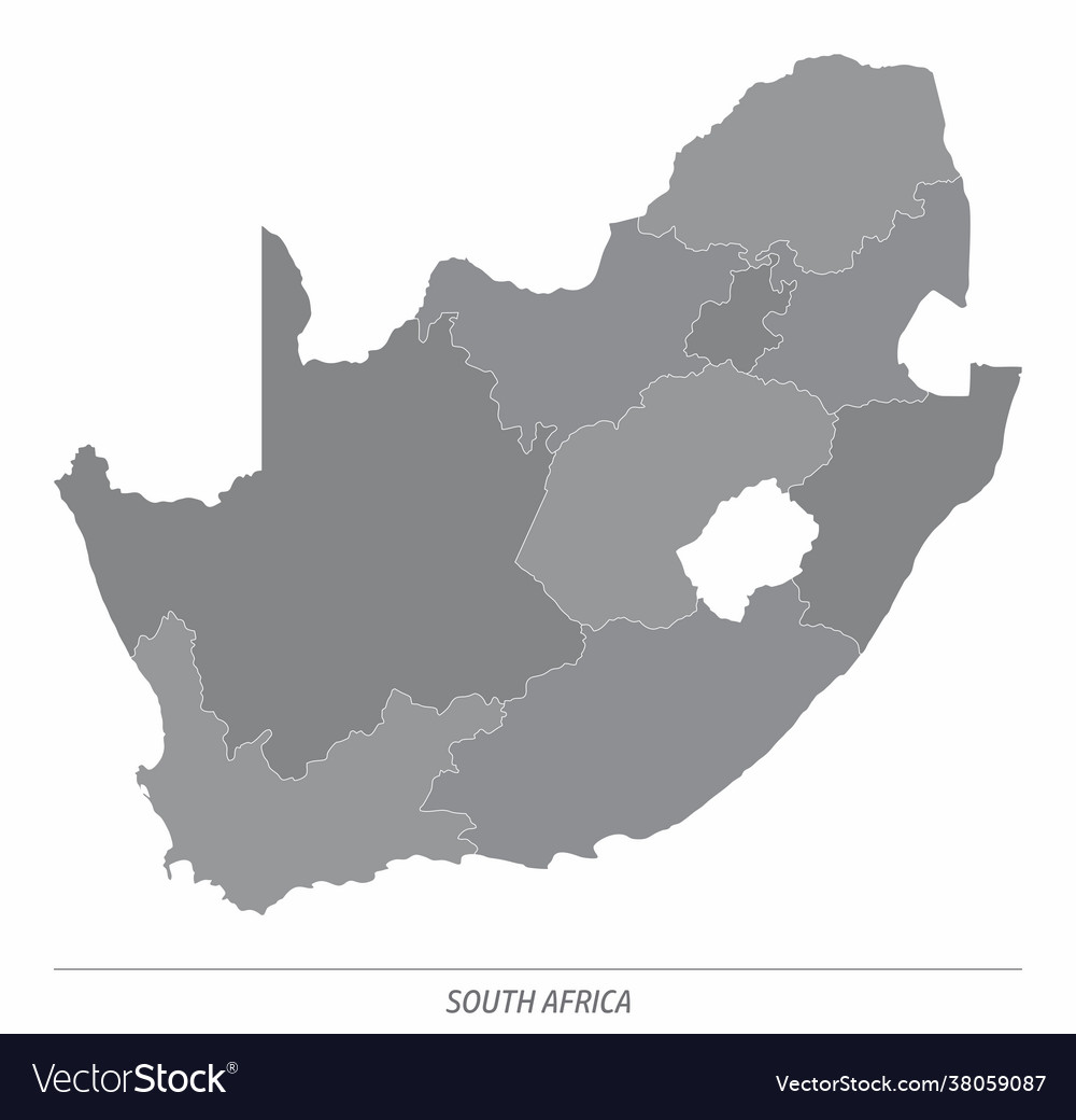 Südafrika Verwaltungskarte vector image Südafrika Verwaltungskarte
