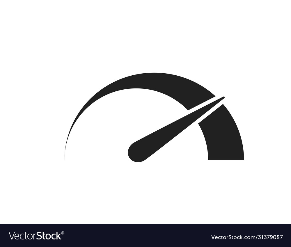 Speedometer icon for web design isolated in flat vector image Speedometer icon for web design isolated in flat