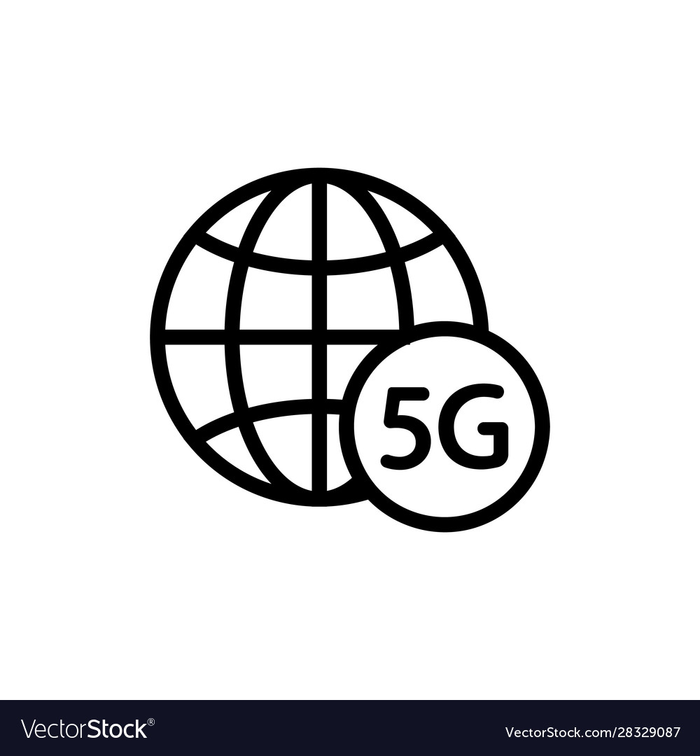 Wifi connection icon isolated contour
