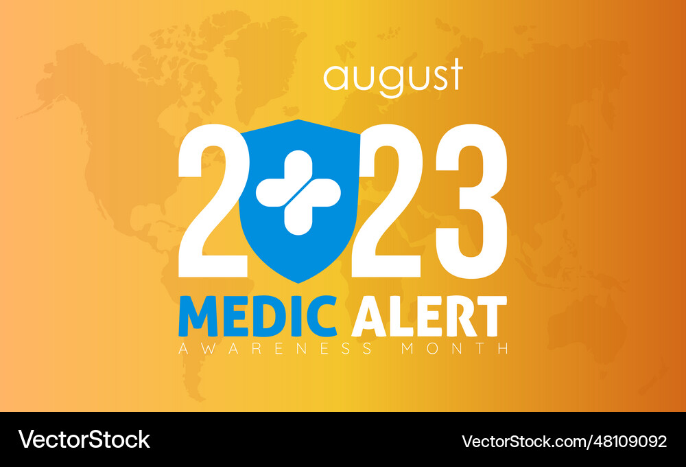 2023 concept medic alert awareness month design Vector Image