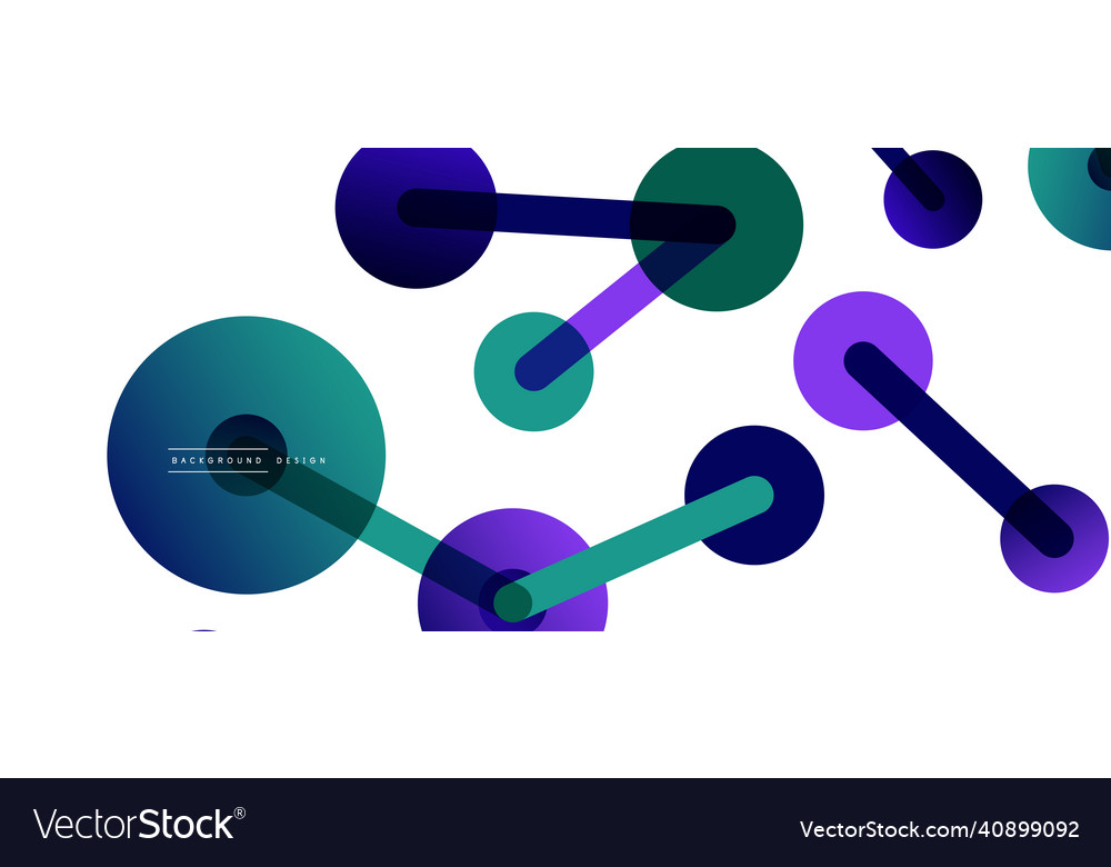 Abstract background round dots connected by lines