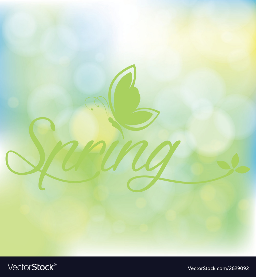 Abstract spring background with some special