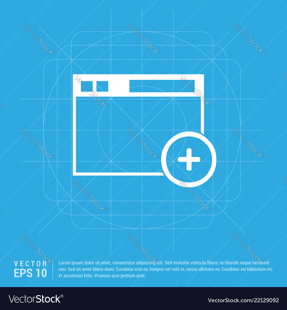 Add widget icon vector image Add widget icon