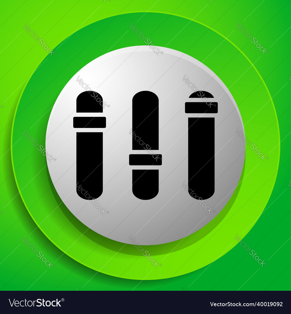 Adjuster slider tuner fader bars with levers knobs vector image Adjuster slider tuner fader bars with levers knobs