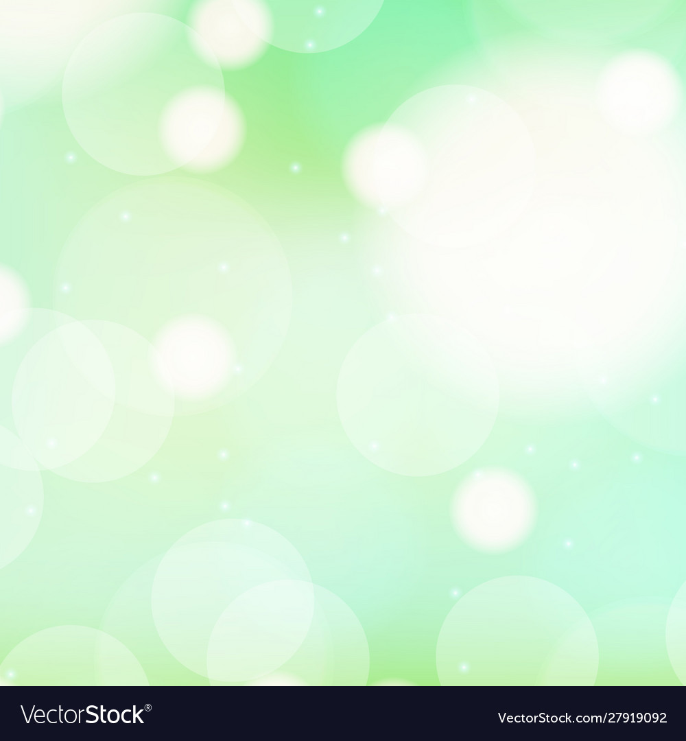 Background template design with green bubbles