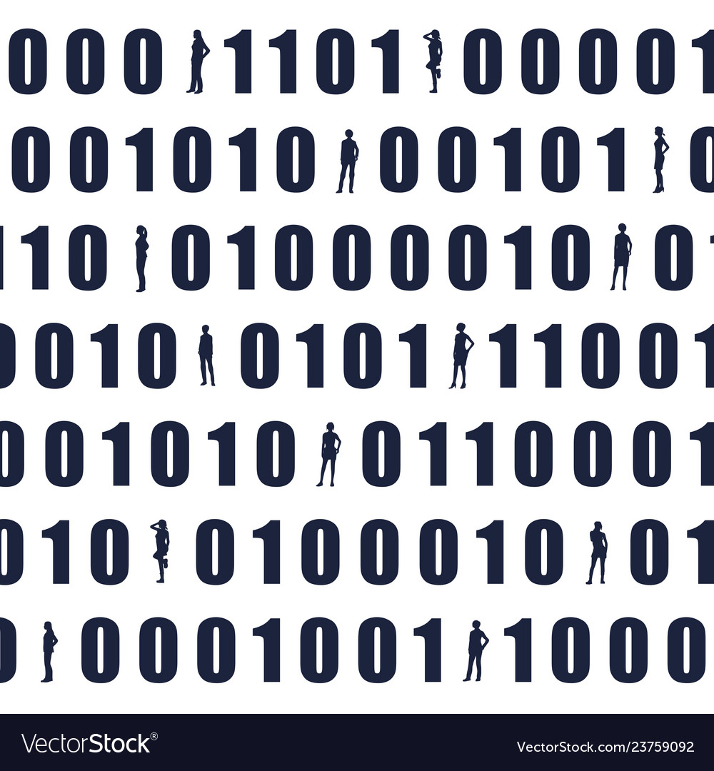 Binary code backdrop vector image Binary code backdrop