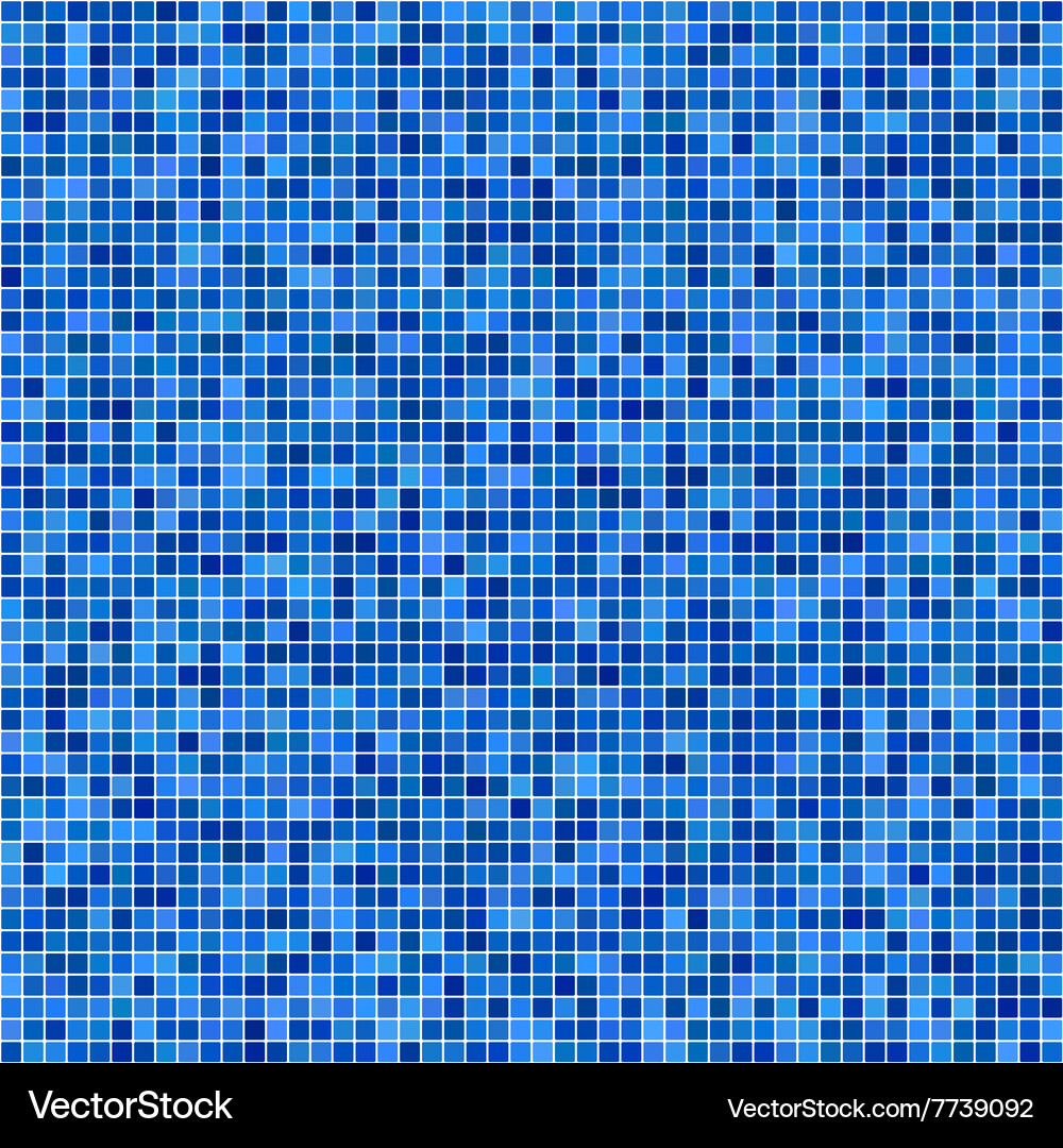Blue pixel mosaic background Royalty Free Vector Image