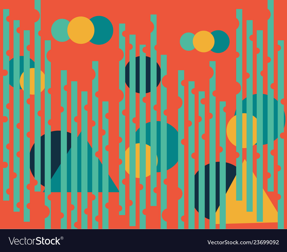 Bright intense abstract geometric pattern