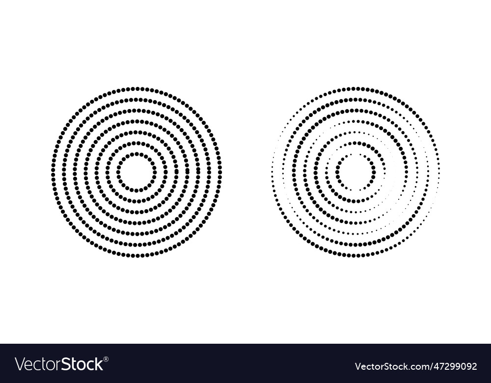 Circular wave icons concentric circles