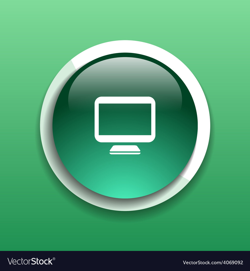 Computer display isolated icon screen monitor isol