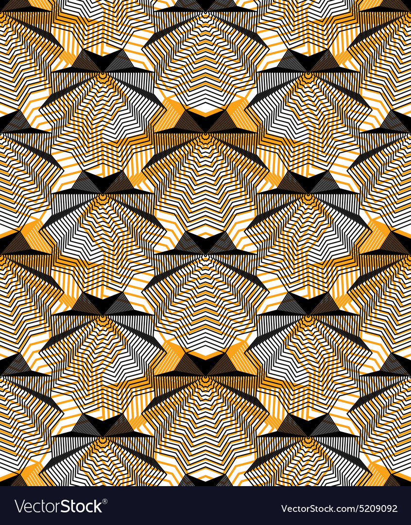 Continuous pattern with graphic lines decorative