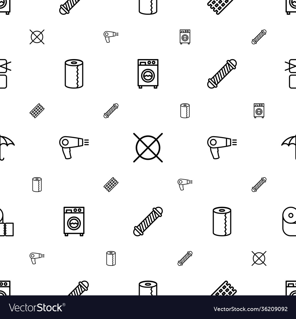 Dry icons pattern seamless white background