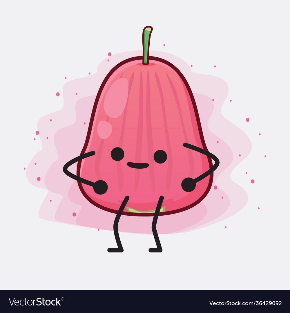 Java apple fruit cute character with simple face