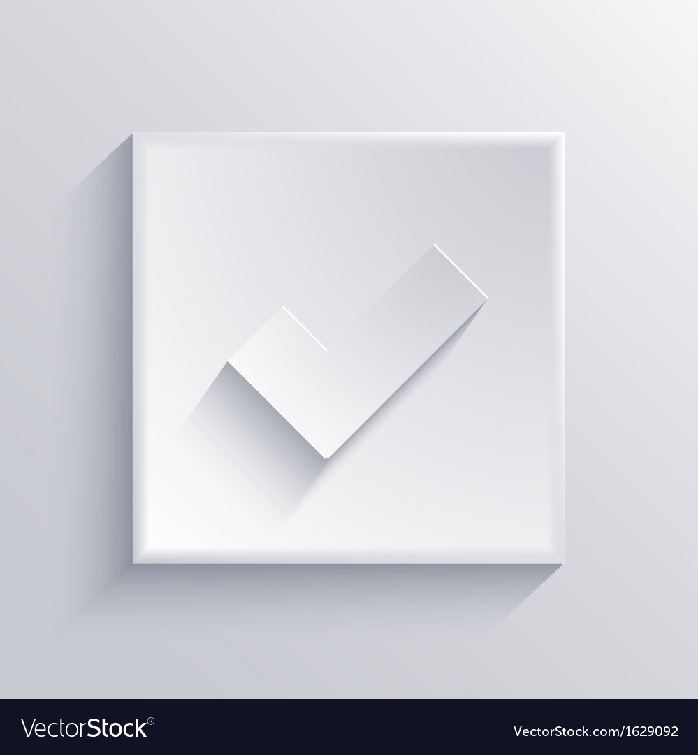 Light Square Icon - Checkmark