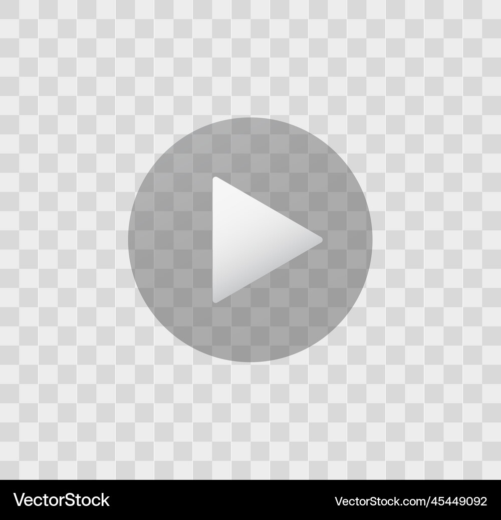 Play Button - Transparent Icon Royalty Free Vector Image