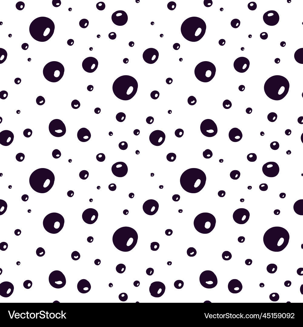 Seamless pattern with bubbles water Royalty Free Vector