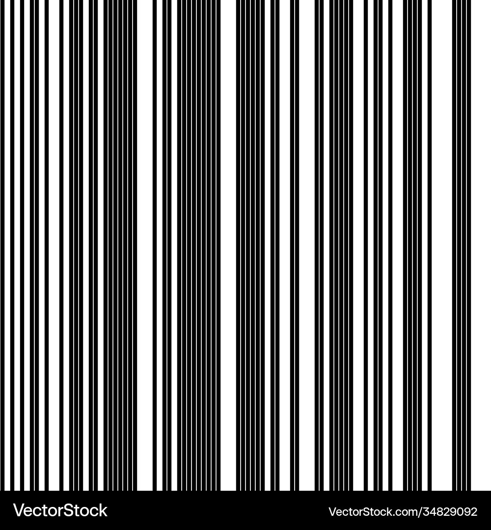 Seamless pattern with vertical black lines Vector Image