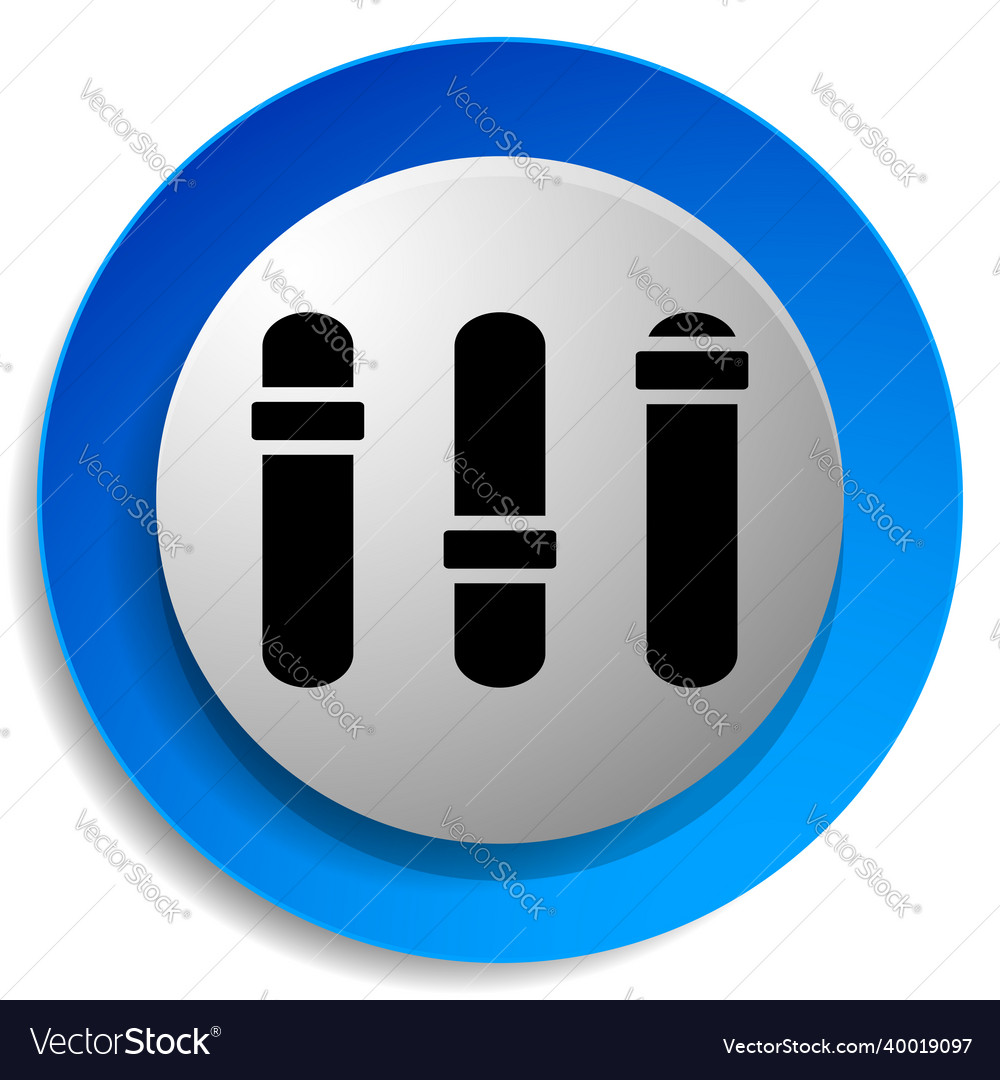 Adjuster slider tuner fader bars with levers knobs vector image Adjuster slider tuner fader bars with levers knobs