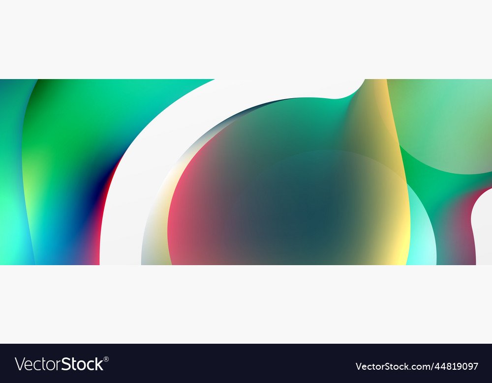 Fluid abstract background round shapes and circle